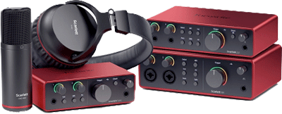 Focusrite Scarlett 4th Gen interfaces