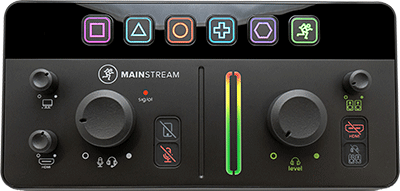 Mackie MainStream live streaming interface