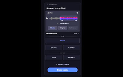 Waves Audio Online Mastering service