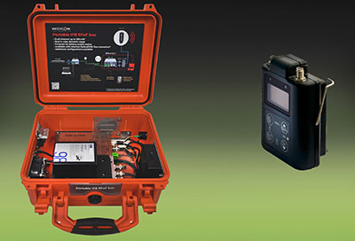 Wisycom RF-over-Fiber Box and MTP61 XL bodypack transmitter