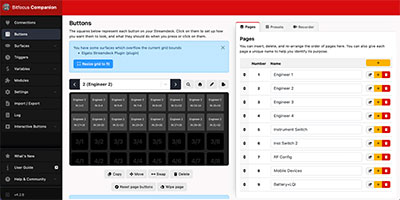 The Spectera module in Bitfocus Companion allows users to implement an engineer mode or switch the active guitar pack