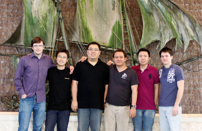 Cédric Montrézor (L-Acoustics); Yudi Santoso (FOH engineer); Canessa Christian Lawanto (music director); Yusof Ahmad (Sennheiser Asia); Jonathan Benaya Etanto (monitor engineer); Germain Simon (L-Acoustics) Bethany crew