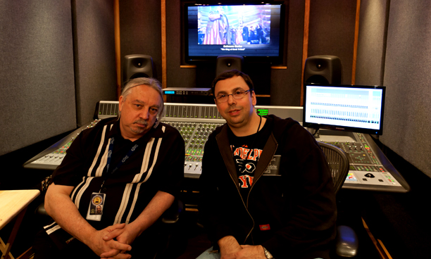 Grammy Awards Broadcast Co-Music Mixer Eric Schilling and M3 Engineer-in-Charge Joel Singer