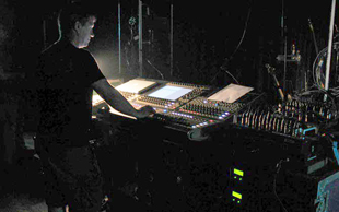 Ade Barnard with the monitor SD8