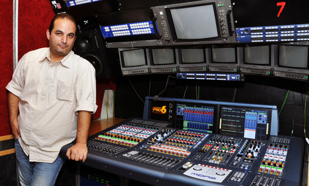 Se7en Productions’ Pierre Tabet with Midas Pro6 in the company’s HD OB truck