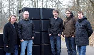 Peter Owen (L-Acoustics), Tomas Duda (High Lite Touring), Daniel Krcmar (Pro Music), Michal Siska and Tomas Duda (High Lite Touring)