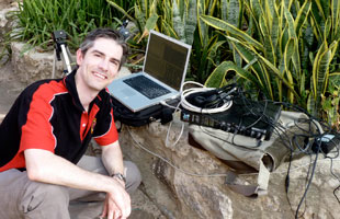 John Latartara with location kit John Latartara