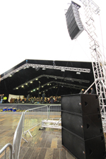 W8LM line array and bass cabinets