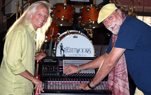 Kevin J Olson and Mick Fleetwood