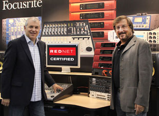 Focusrite Novation President Phil Wagner and GC Pro Vice President, Rick Plushner