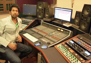 Eric Pillai at his Logic Matrix console