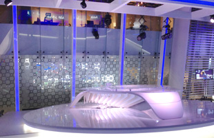 QTV News Show set