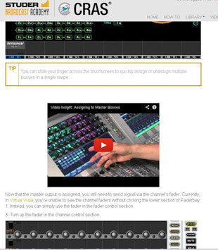 Studer Broadcast Academy online lesson