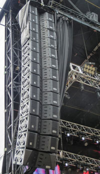 Outline Butterfly line array hang