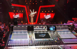 DiGiCo SD7 at FOH for The Voice in China