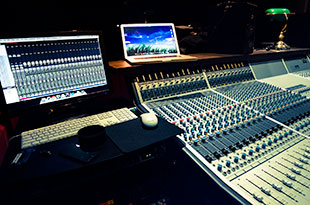 Audient ASP 8024 console in SAE Melbourne studio