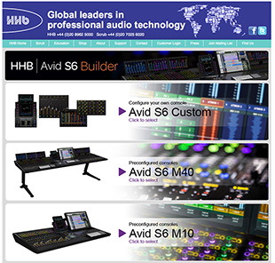 Avid S6 Builder webpage