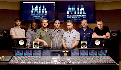 The Algonquin College MIA team with SSL Duality Algonquin College