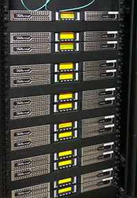 Racked Powersoft K10 amplifiers Powersoft K10