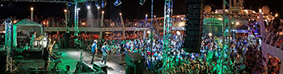 The Moody Blues in the MSC Divina’s Pantheon Theatre On the Blue