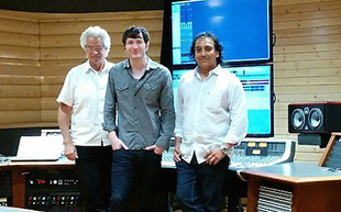 John Storyk, Adam Young and PK Pandy (Pic: Felipe Tavera) Owl City