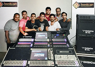 SNL Pro team and new DiGiCo system SNL Pro