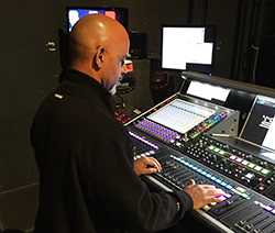 Michael Parker at FOH for the AMA Awards Michael Parker