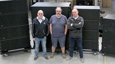 Wigwam Co-founders Mick Spratt and Chris Hill, Wigwam MD Spencer Beard Wigwam Acoustics