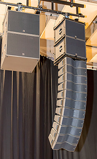 L-Acoustics Kiva hang at the new concert hall L-Acoustics Kiva