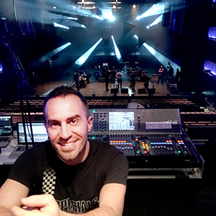 FOH engineer Gabriele Nicotra FOH engineer Gabriele Nicotra