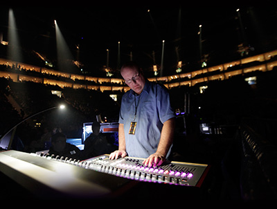 FOH engineer Jon Sword