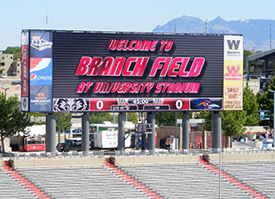 University of New Mexico scoreboard