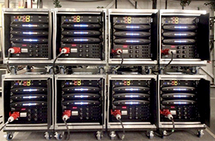 Powersoft racks at Capital Sound 