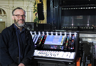 Dan McBean at FOH with DiGiCo SD12