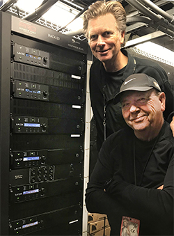 Fred Vogler (top) and Michael Sheppard with new L-Acoustics amplified controllers