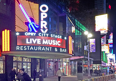 Grand Ole Opry in NYC’s Times Square