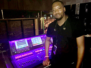 Monitor engineer Freddie Johns III