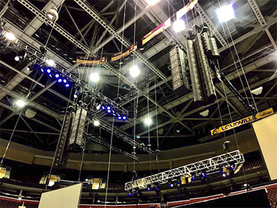 EAW Adaptive rig for Scott Cares event at the Key Bank Arena