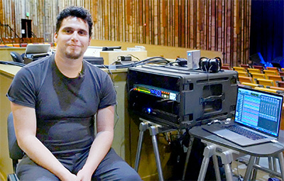 KRCB Audio Producer Anthony Garcia with BlueBox BBWR24B