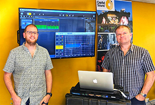 Robin Conway and Paul Timmins from Capital Sound Hire