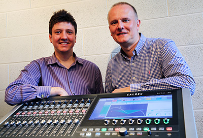 Jim Green (Calrec International Sales Manager) and Martin Warr (Synthax Audio UK MD)