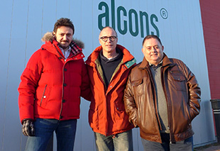 Emre Defne (Elit), Tom Back (Alcons Audio) and Ünsal Çakır (Elit)