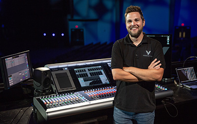 Technical Director and FOH engineer Chris Trowbridge