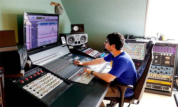 Audient mixing at Jolokia