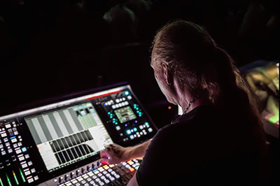 FOH engineer Matt West