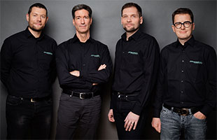 Jan Ehrlich (CEO), Stephan Flock, Claudio Becker-Foss (CEO/CTO), Christian Müller (CPO)
