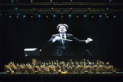 LA Phil performance at the Seoul Olympic Park Gymnastics Arena (KSPO Dome)