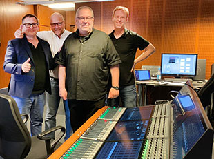 Ralf Bauer-Diefenbach (MMT Network), Christoph Wegner (Amptown System Company,) Jürgen Böhm (Sound Engineering Department Konzerthaus Berlin) and, Jochen Schulz (Tonmeister, Konzerthaus Berlin)