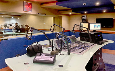 Stage Tec’s Auratus mixing console at Radio Kuwait