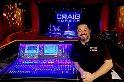 FOH engineer Robert Harmon